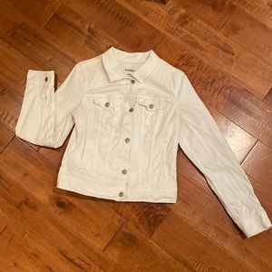 Old Navy White denim jacket